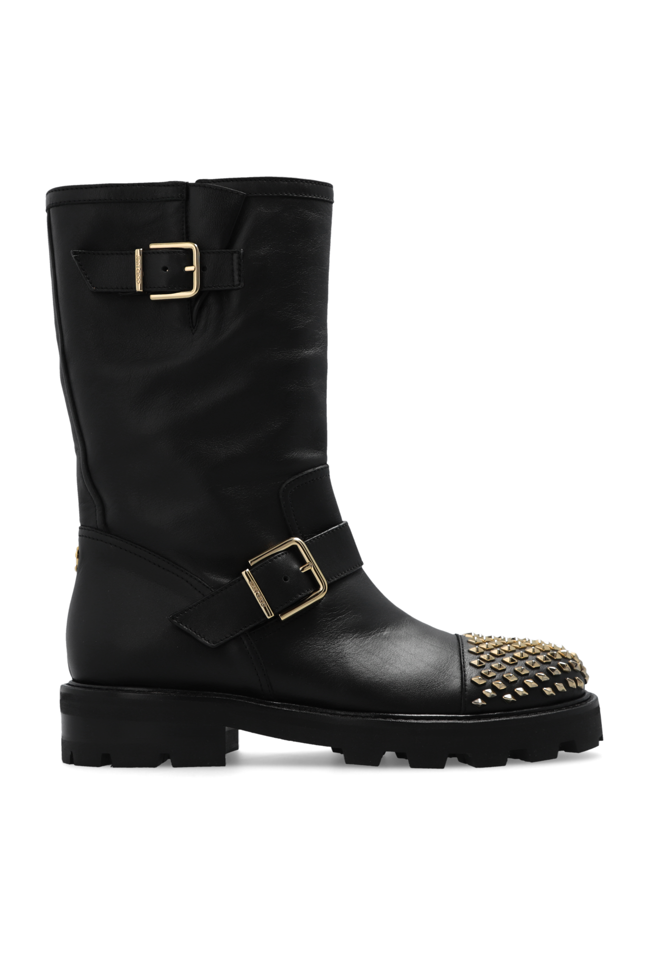 Studded biker hotsell ankle boots